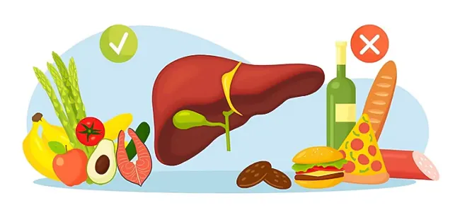 رژیم غذایی برای کبد چرب